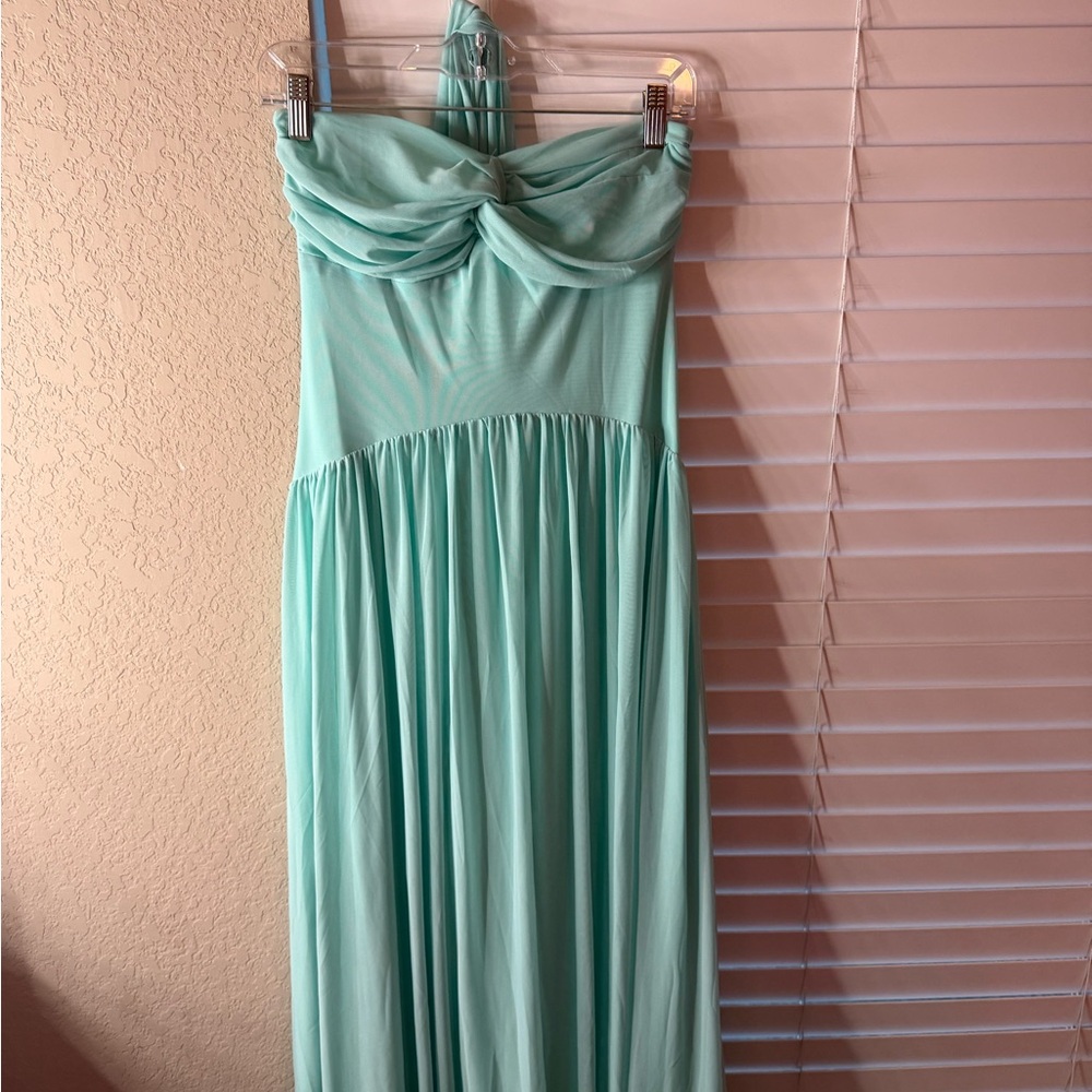 Mint Green Strapless Dress